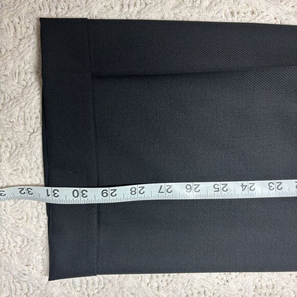 Canali Mens Wool Pleated Dress Pants Black Trousers 54IT w36 Made In Italy NWOT - Picture 13 of 15
